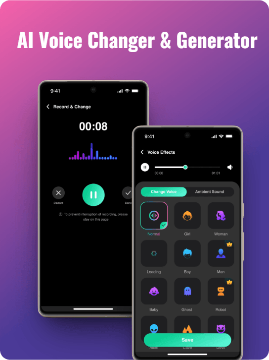 AI Voice Changer & Generator